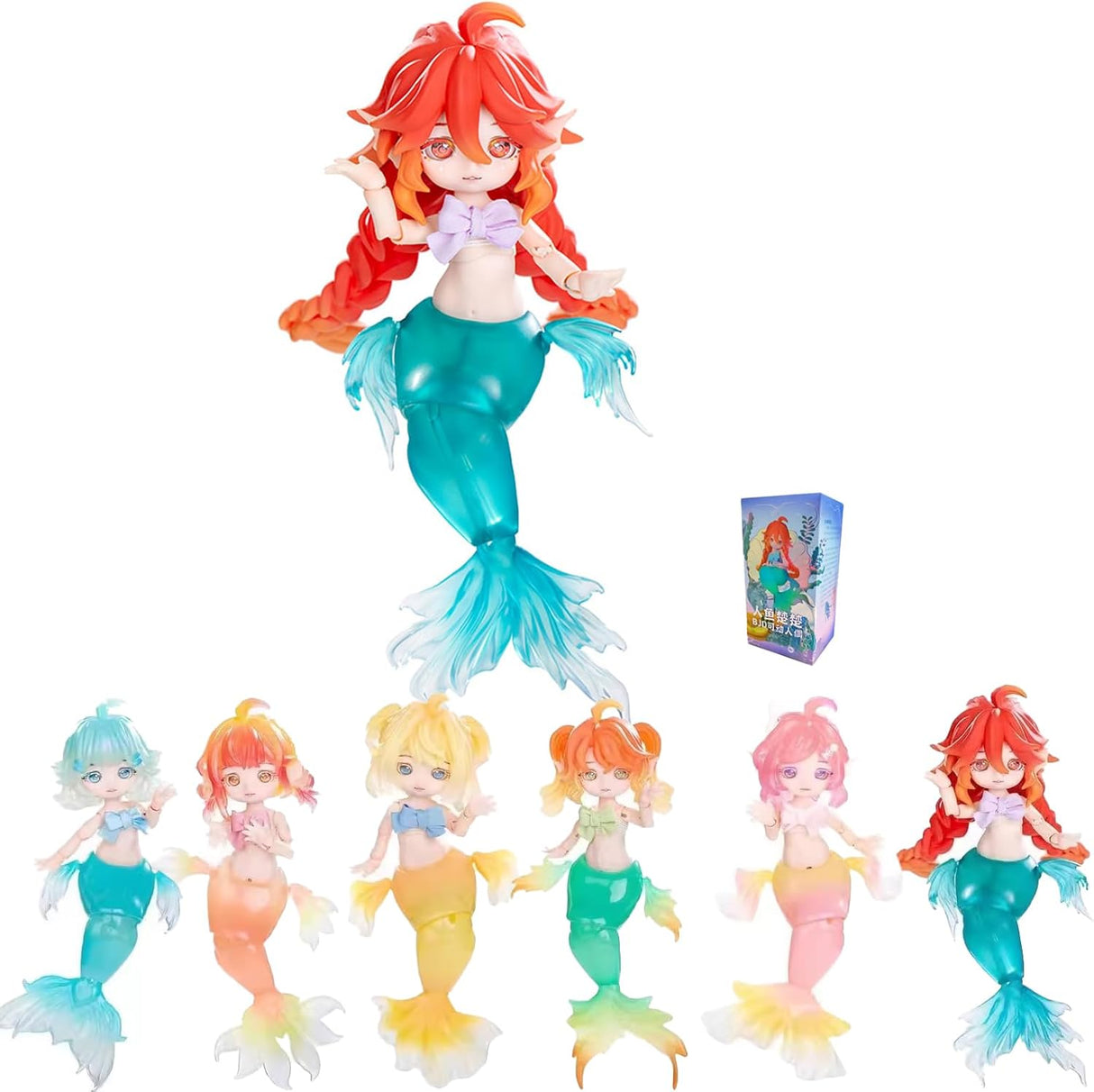 Muñeca BJD, Yunlai, serie Sirena, figura articulada, regalo.
