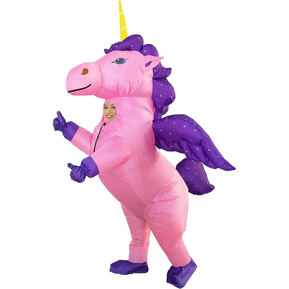 Disfraz para niños de 4 a 6 años de unicornio alado inflable