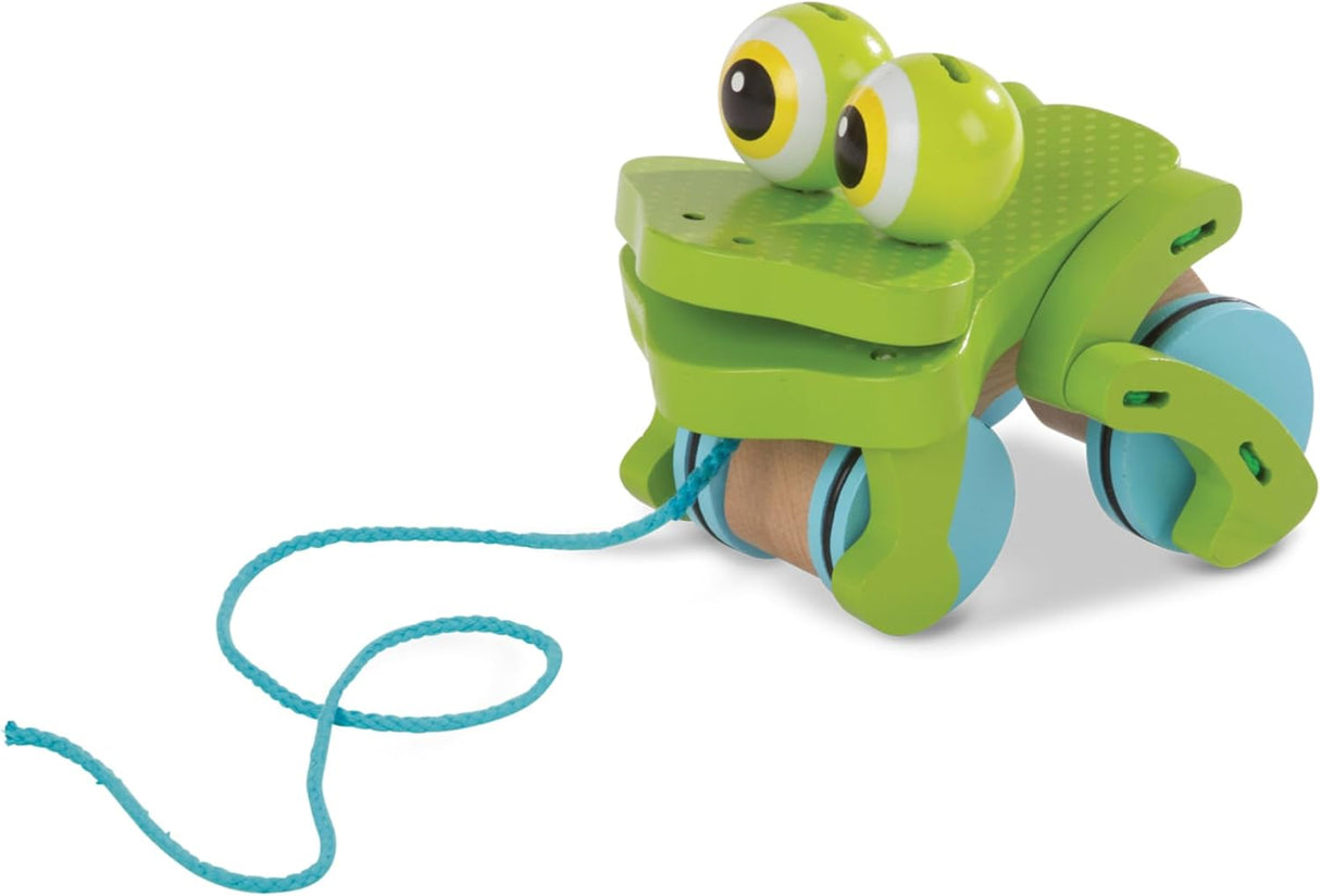 Juguete de arrastre Rana Melissa & Doug para bebés 1+