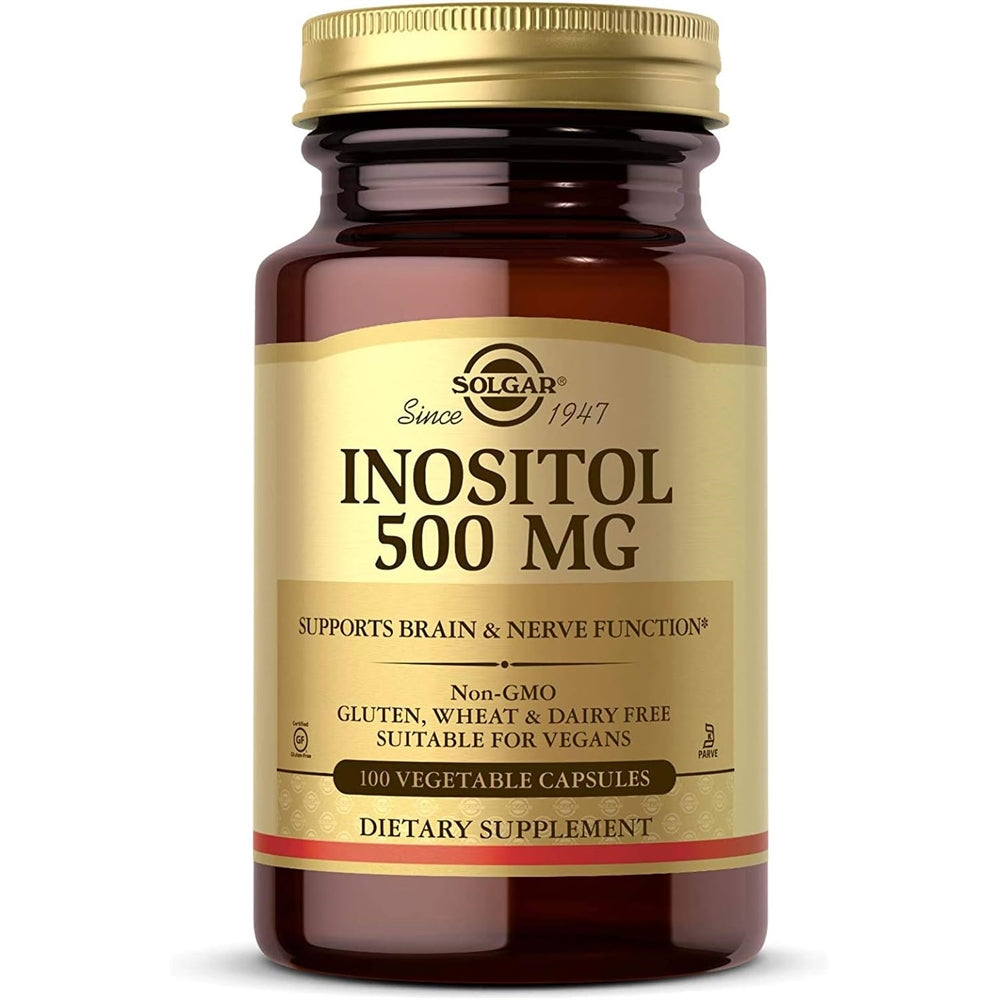 Suplemento Solgar vegetales de inositol 500 mg 100 und