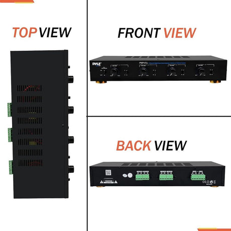 Amplificador de conmutadores de 4 zonas PYLE-HOME PSPVC4