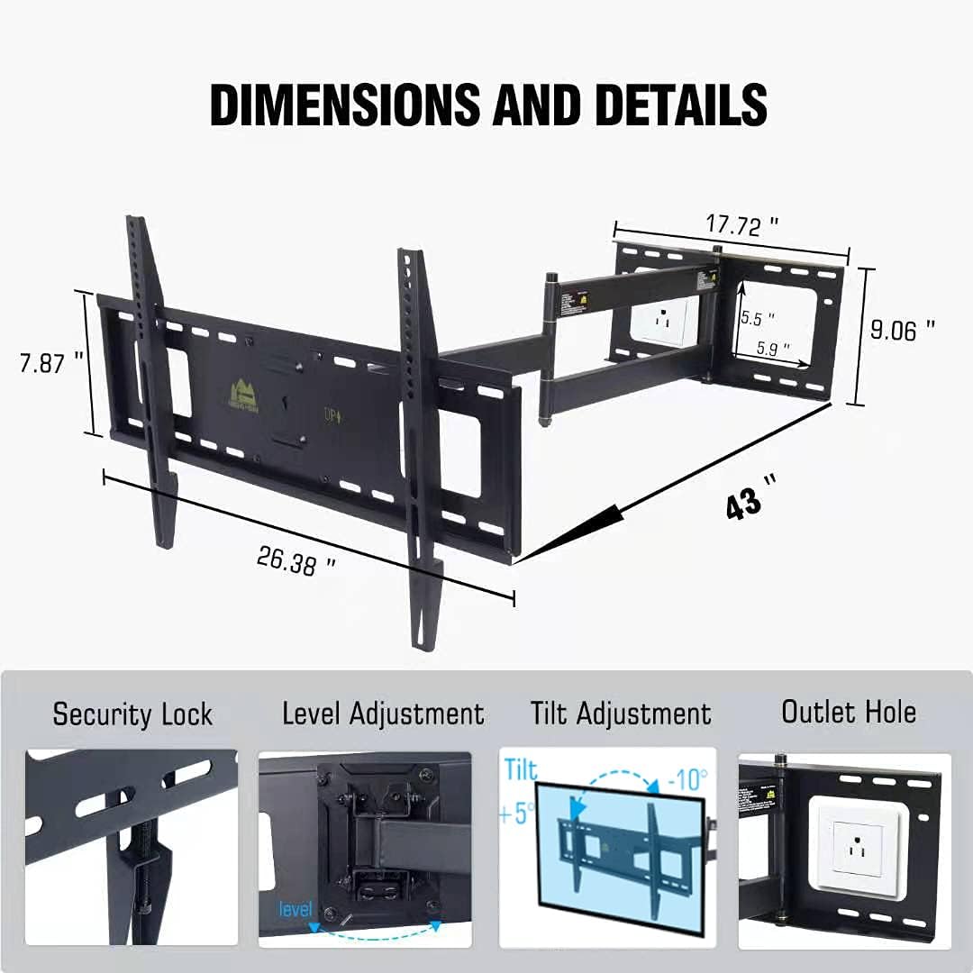 Soporte de TV Articulado FORGING MOUNT 42 para 37-80 TV