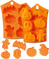 Moldes de Silicona Halloween 12 Cavidades para Chocolates 2 PCS