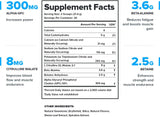Suplemento Pre Entrenamiento Natural Sin Cafeína Blue Razz