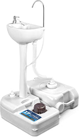Fregadero portátil SereneLife 17L, bomba pie, 24L residuos