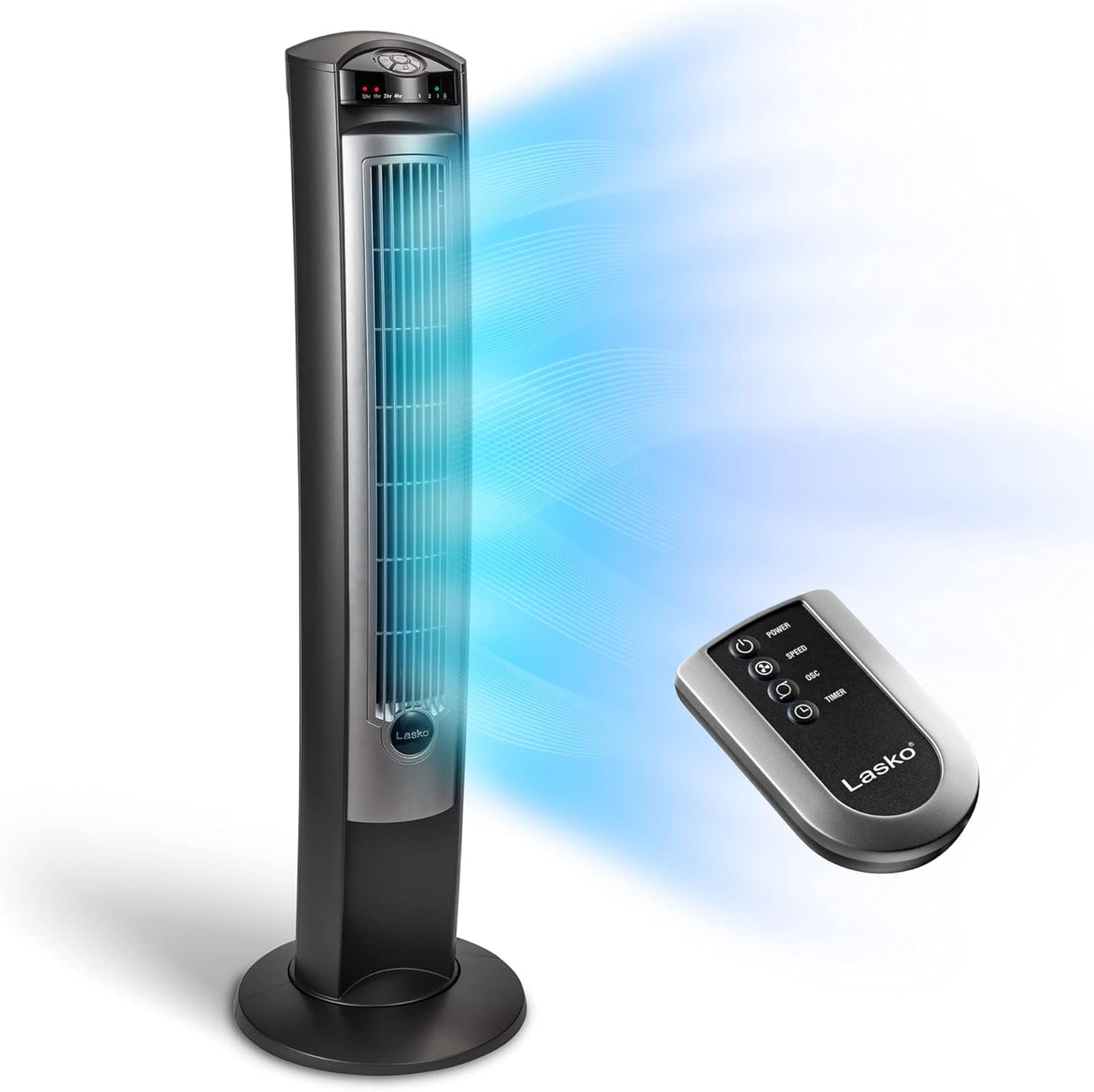 Ventilador de Torre Lasko, Oscilante, Silencioso, 3 Velocidades, T42951