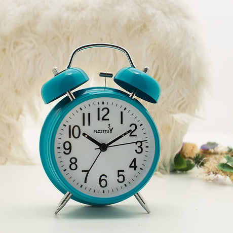 Reloj Despertador con Campanas y Luz de Fondo para Dormitorio