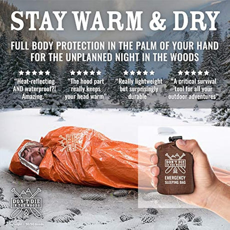 Saco de dormir de emergencia  ultraligero, impermeable
