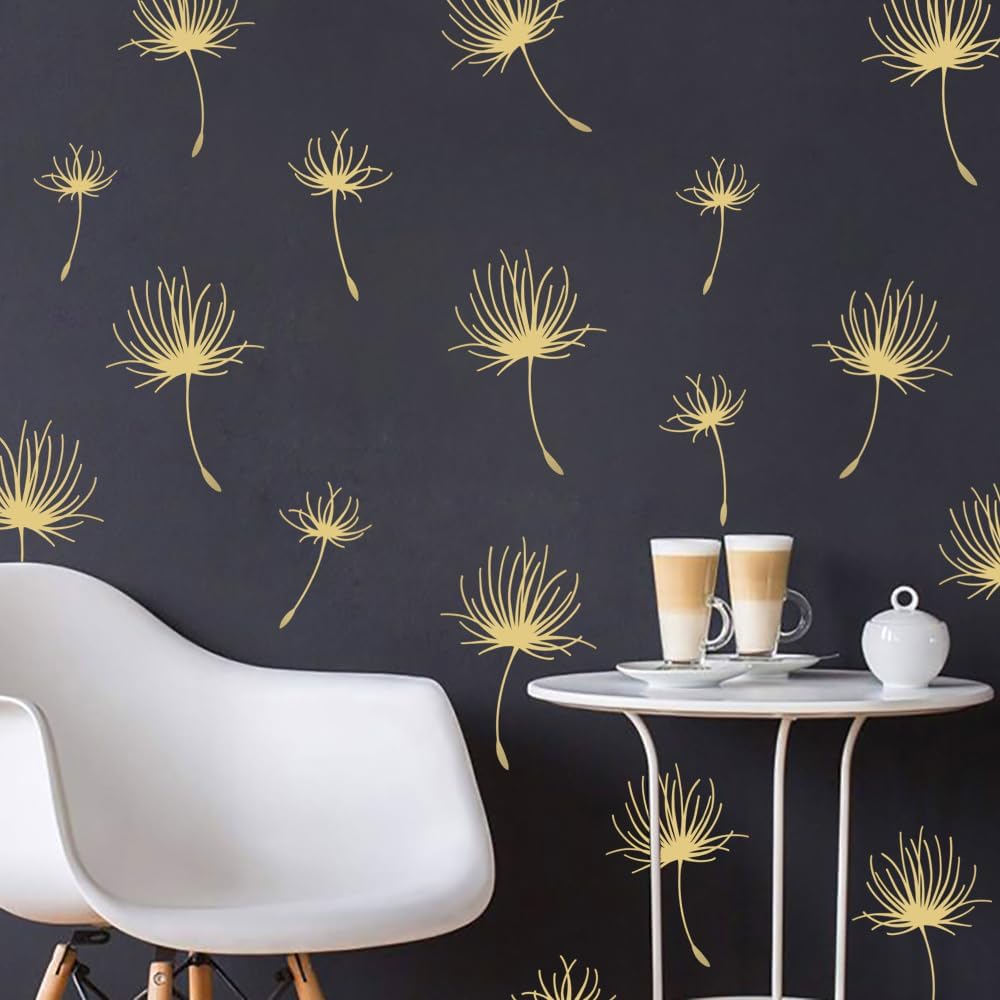 Vinilo Decorativo Floral Runtoo para Habitaciones 56 Pcs