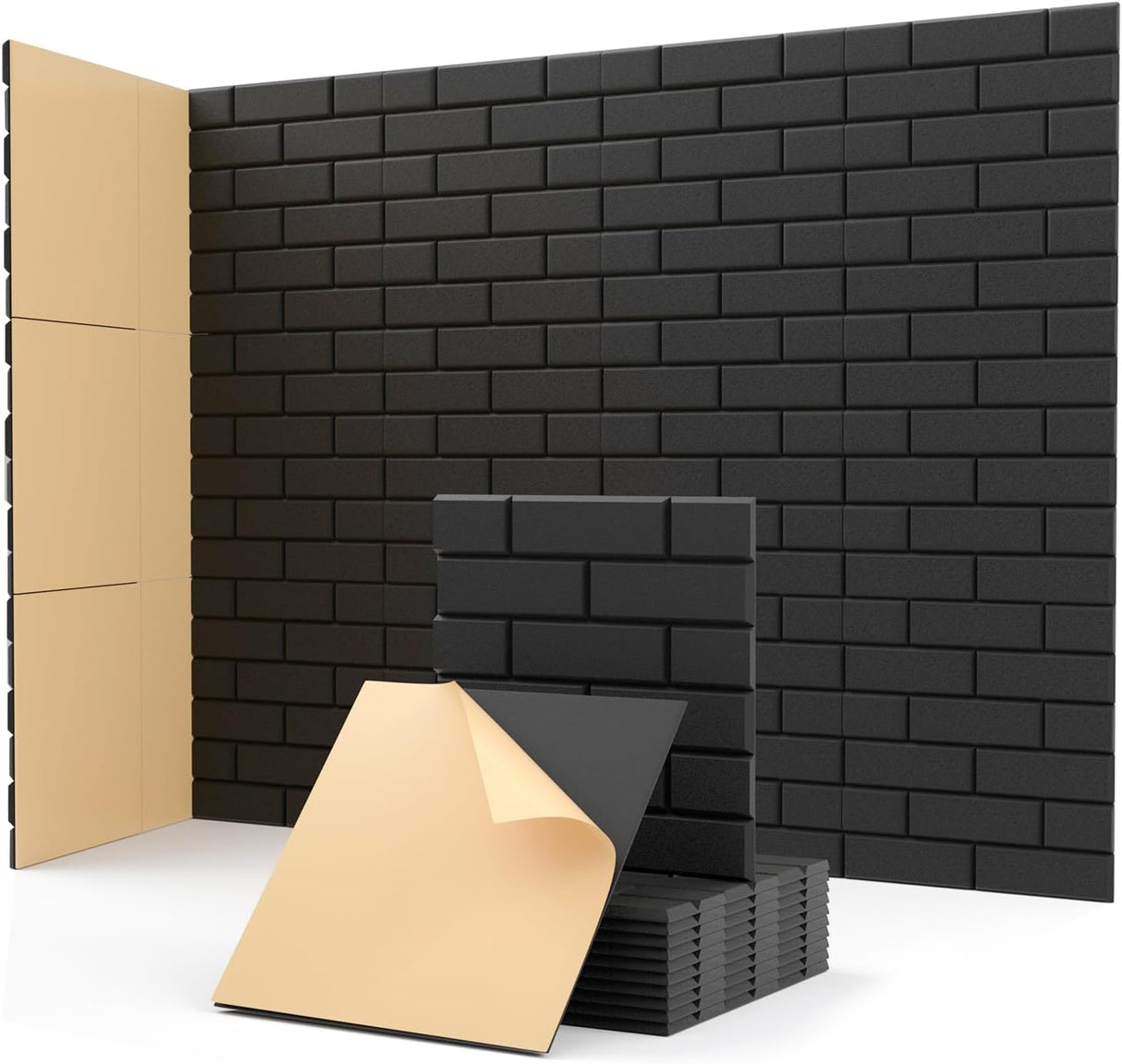 Paneles Acústicos Autoadhesivos 12 Pack 12x12 para Sonido