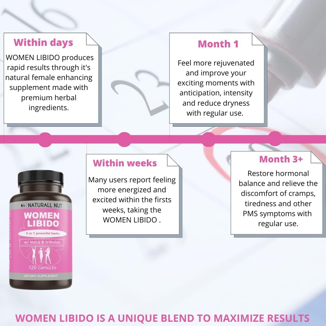 Suplementos potenciador de libido para mujeres  120 cápsulas