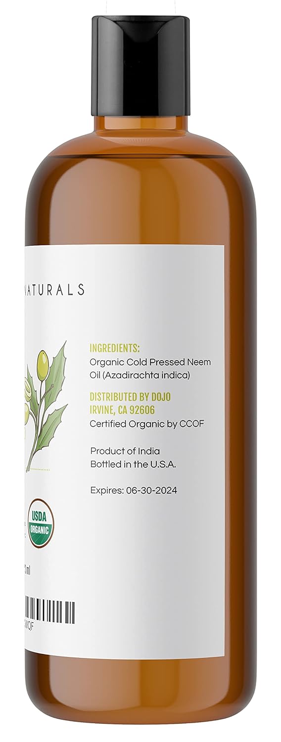 Suplemento Aceite de neem orgánico para aerosol vegetal 16oz