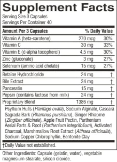 Desintoxicación Intestinal y Limpieza de Colon, 120 Cápsulas