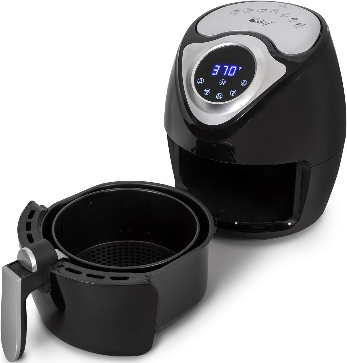Freidora de aire Deco Chef XL 3.7 QT, 7 programas inteligentes