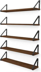 Estanterías Flotantes Wallniture Ponza, 24 Set de 5 Estantes