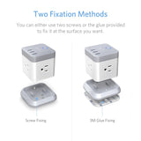 BESTEK Power Strip con USB, extensor de toma de corriente
