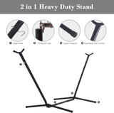 Hamaca 2 en 1 SUNCREAT con soporte, capacidad 475 lbs, modelo patentado
