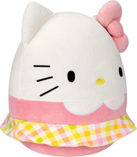 Peluche Squishmallows Hello Kitty Gingham 14 - Kelly Toy