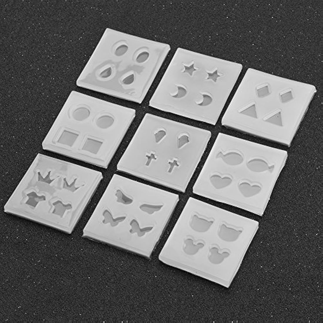 9 tipos Mujer Art Decortive molde de silicona para hacer arete molde resina epoxi Set DIY hecho a mano kit de herramientas decoración