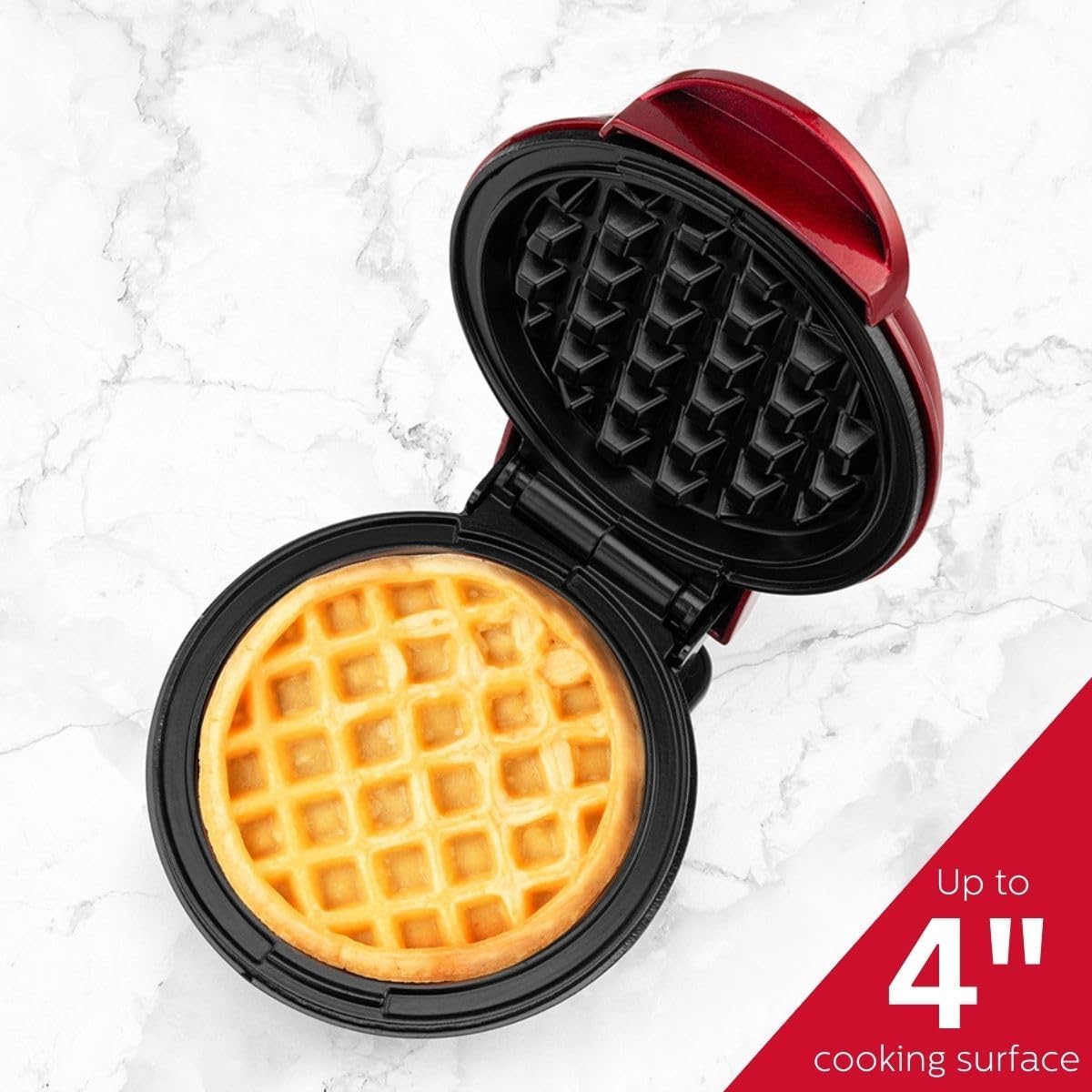 Waflera Personal Holstein Housewares - Antiadherente 4 pulgadas