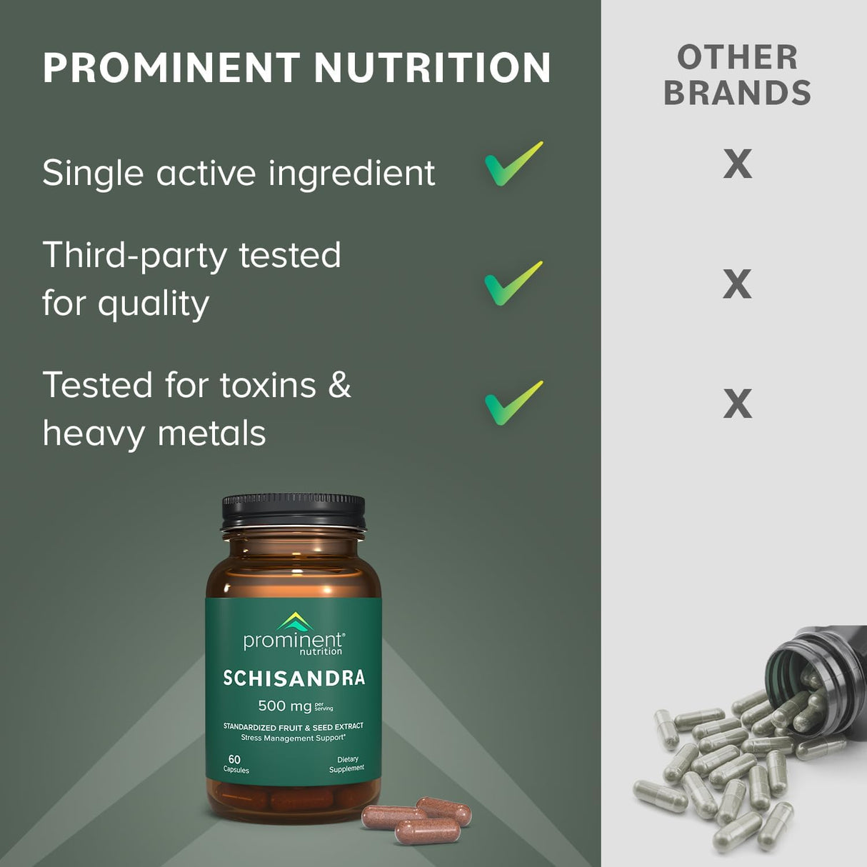 Schisandra Suplemento Suprarrenal Support 500 mg 60 Cápsulas