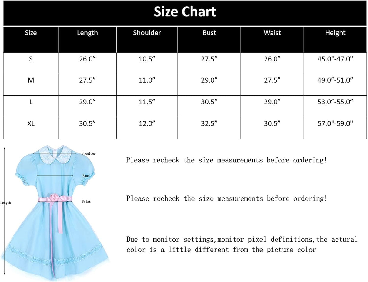 Disfraces de Vestido de gasa azul para niñas talla L