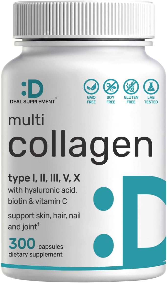 Píldoras de colágeno múltiple con ácido hialurónico vitamina