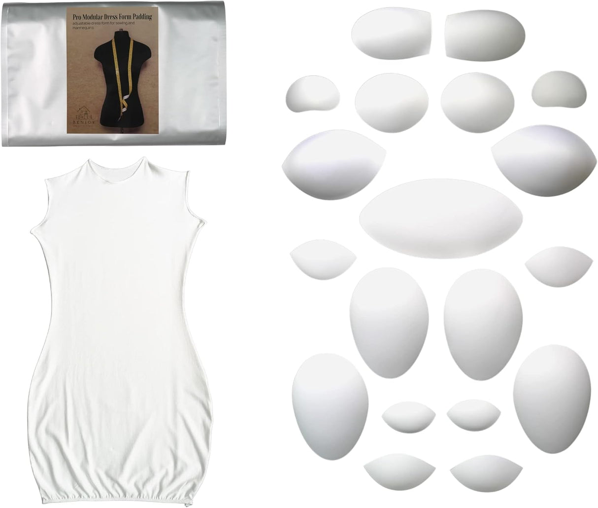 Kit de Relleno Pro Modular para Maniquí - 20 Piezas Ajustables