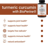 Suplemento Curcumina con pimienta negra 1950mg por porción