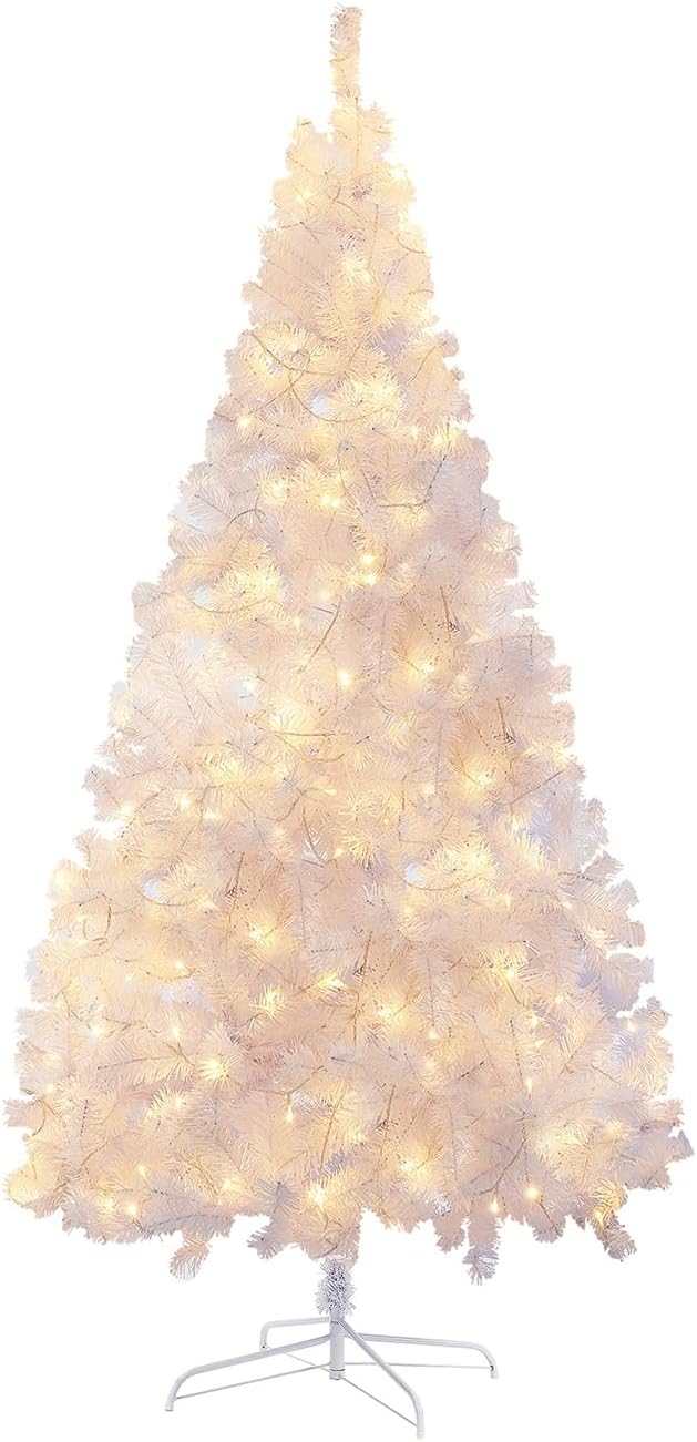 Árbol de Navidad Artificial de 6 pies con Luces LED y Control Remoto