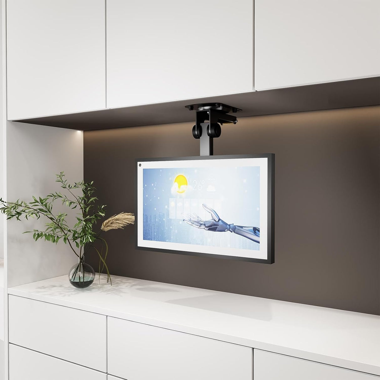 Soporte plegable para TV de techo soporte giratorio