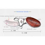 Cuchillo de bolsillo pequeño plegable de secoya mango D2