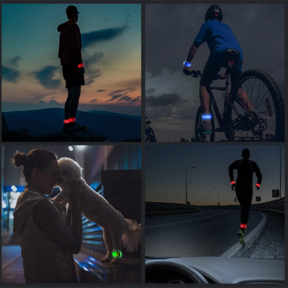 Brazalete LED Recargable para Correr con Alta Visibilidad