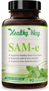 Suplemento Healthy Way SAM-e - S-adenosil metionina 400 mg