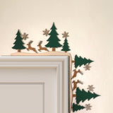 Adorno Navideño Puerta, Decoraciones, Muñeco de Nieve y Santa