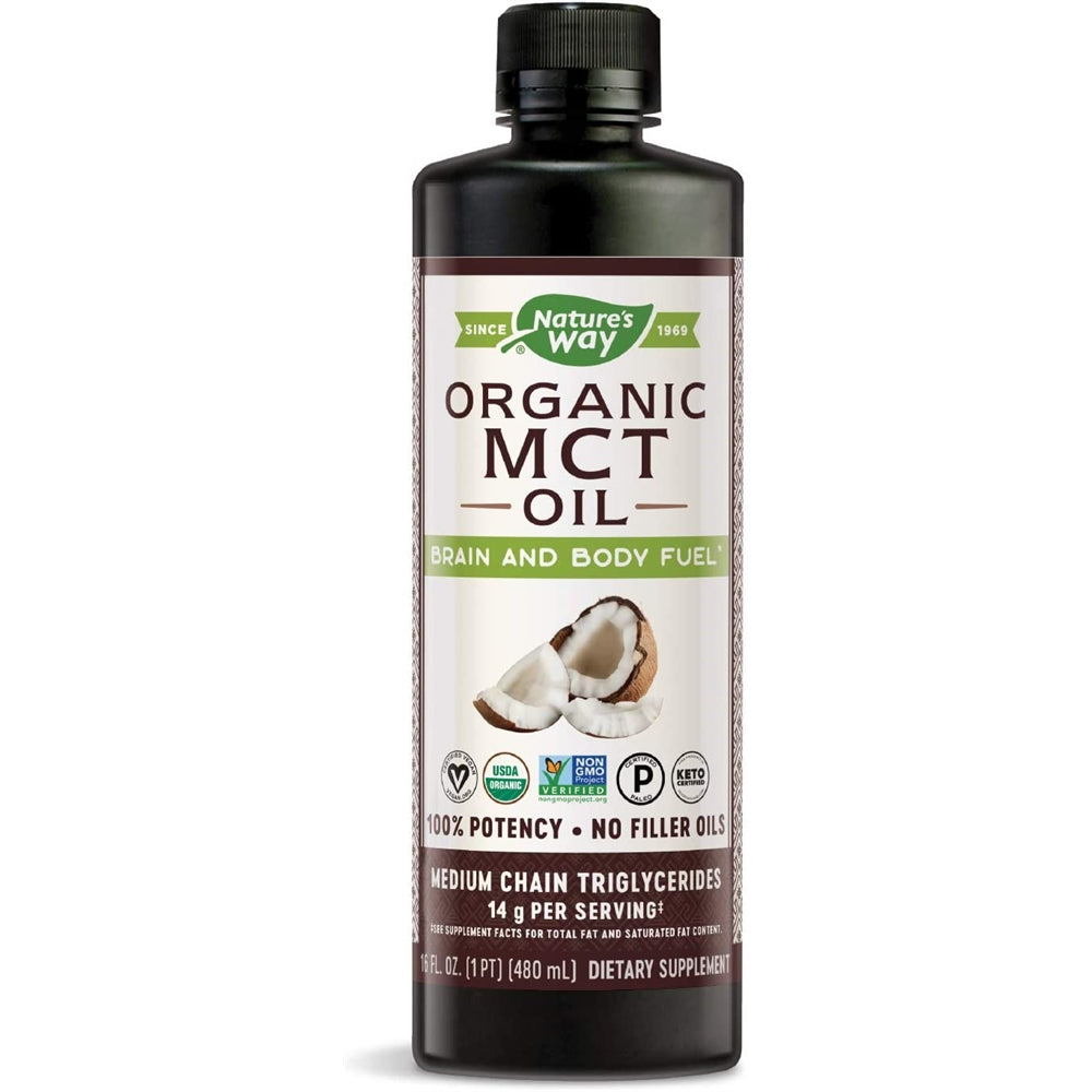 Suplemento Aceite MCT orgánico de coco  sin OMG sin gluten