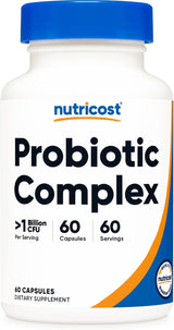 Complejo de Probióticos Nutricost 1B CFU 60 Cápsulas Gluten-Free