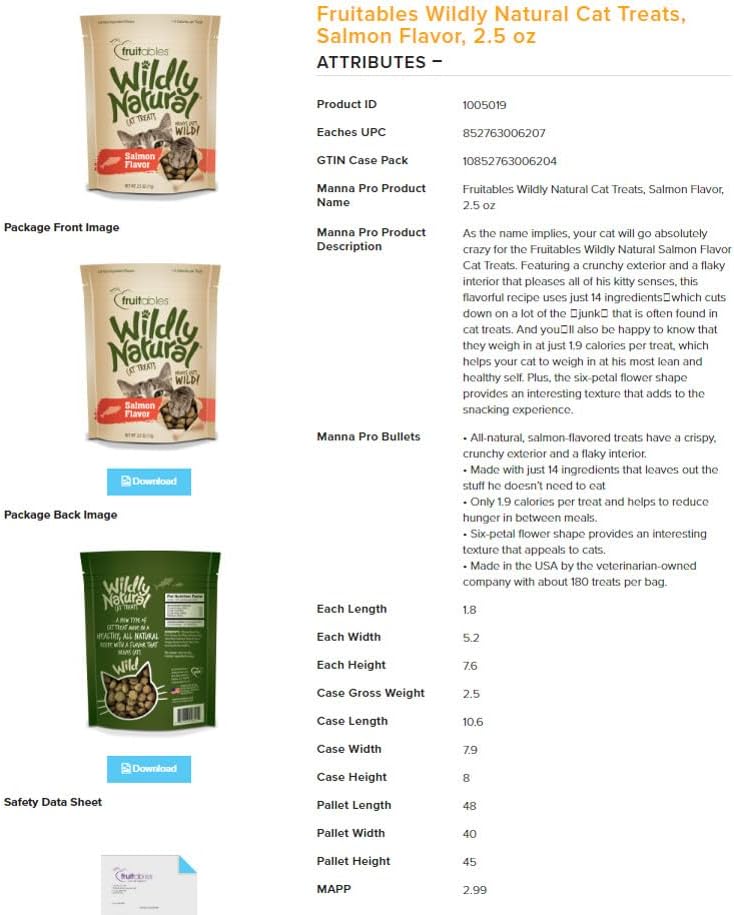 Golosinas para gatos, 2.5 onzas, sabor a salmón