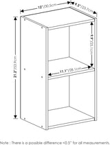 Estantería para libros, 2 niveles, cubos - Modelo Luder