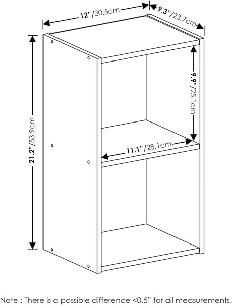 Estantería para libros de 2 niveles Furinno Luder