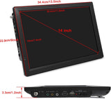 Televisor portátil Yoidesu 14” con sintonizador ATSC y batería