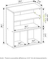 Estantería de 3 niveles, roble negro, modelo Pasir