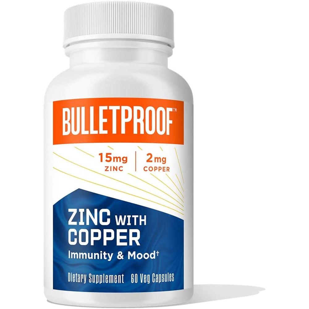 Suplemento Zinc con cápsulas de cobre estado de ánimo 60 un