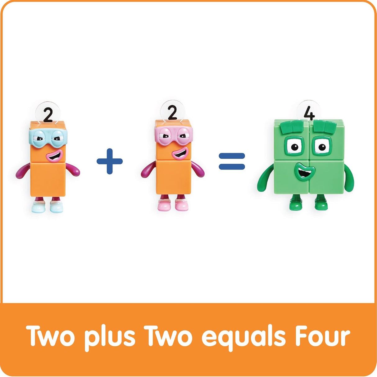 Figuras de Acción Numberblock Four - hand2mind, Juguetes Matemáticos