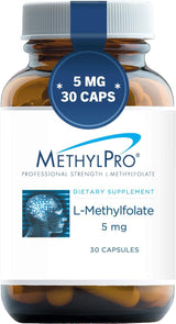 Suplemento MethylPro 5 mg de L-metilfolato (30 cápsulas)