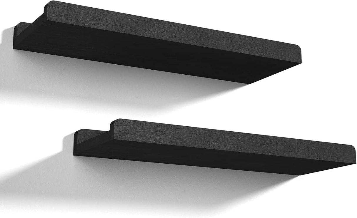 Estanterías Flotantes Love-KANKEI de Madera Rústica, 17 Pulgadas