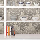 Papel Tapis Carisma Peel and Stick Papel pintado, Gris