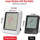Termómetro y higrómetro digital ThermoPro TP50, monitor de temp.