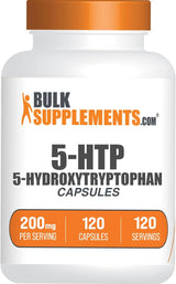 Cápsulas 5-HTP 200mg BulkSupplements, Gluten Free, 120 cápsulas