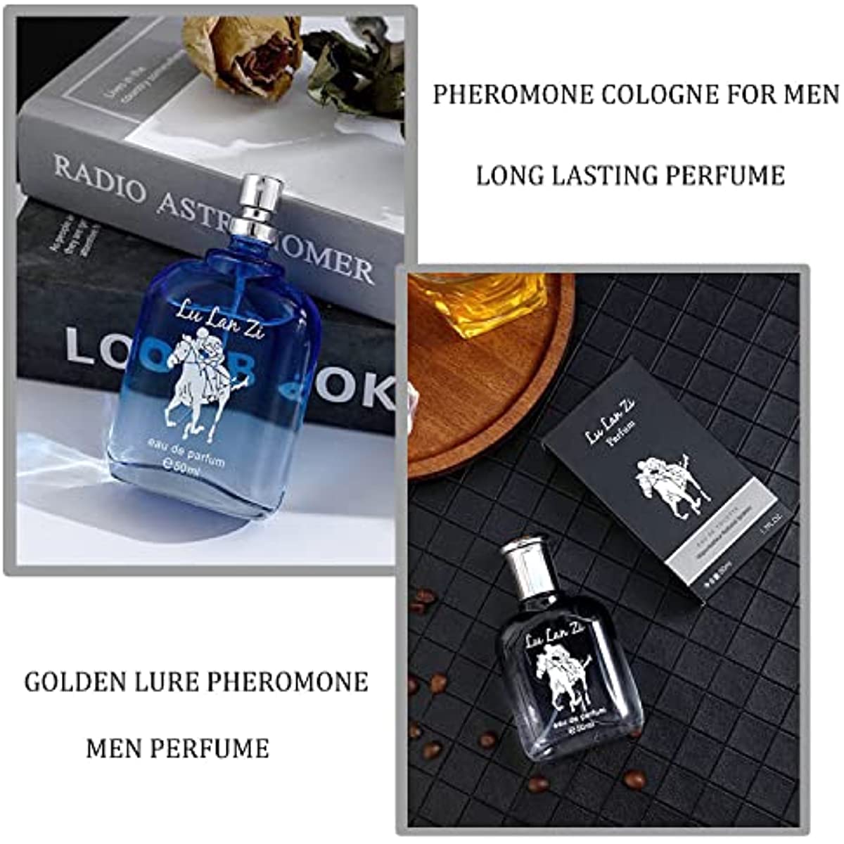 Perfume de colonia de feromonas caballero